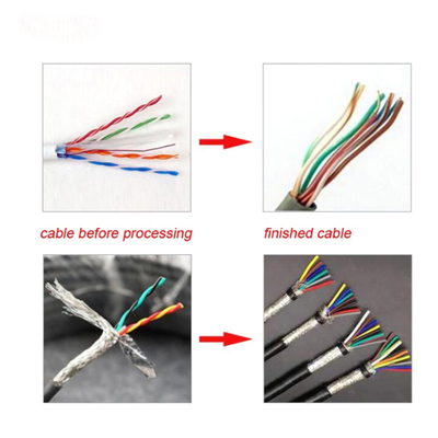 Καλώδιο καλωδίων Ethernet μπαλωμάτων δικτύων που ισιώνει τη μηχανή αυτόματα CX-501