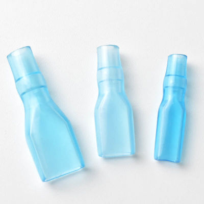 PVC Protect Bush Spade Connectors Quick Disconnect Male Female White Blue Bullet Rubber Crimp Terminal Covers Soft Sheath