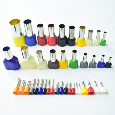 Κατασκευαστής Κίνα 70mm μονωμένο μανίκι χαλκού I Lugs Twin Wire Type Crimping Cord End Bootlace Ferrules Terminal