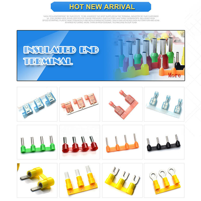 Nylon Insulated Sleeve 6.3Mm Crimp Faston Female Terminals Connector Spade Terminal Cable Lug