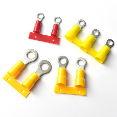 Κύκλικα τερματικά συρρίκνωσης 5MM 10MM συνεχείς προμονωμένοι δακτυλικοί τερματικοί τερματικοί καλώδια χαλκού