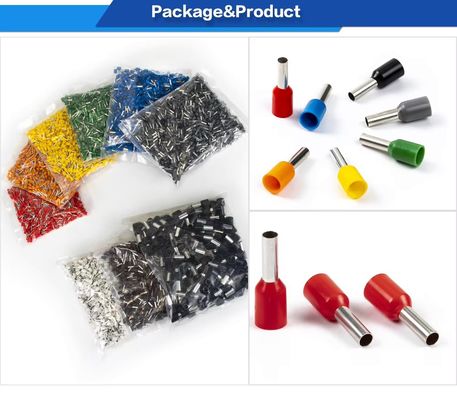 Πολυχρωματικά απομονωμένα νάιλον χαλκού σιδηροτροχιά σιδηροτροχιά τερματικό τερματικό τερματικό σωληνώδες τερματικό καλωδίωση εξαρτήματα Lug