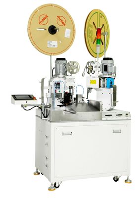 450kg η διπλή πτυχώνοντας μηχανή 30mm τερματικών καλωδίων ακρών έκοψε το μήκος