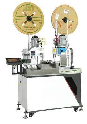 Διπλό τέλος 3.96mm υψηλή ακρίβεια του Full Auto μηχανών πτύχωσης τερματικών καλωδίων